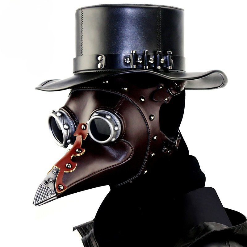 PU Leather Plague Doctor Mask  - Disposable Surgical Mask 评论和价格