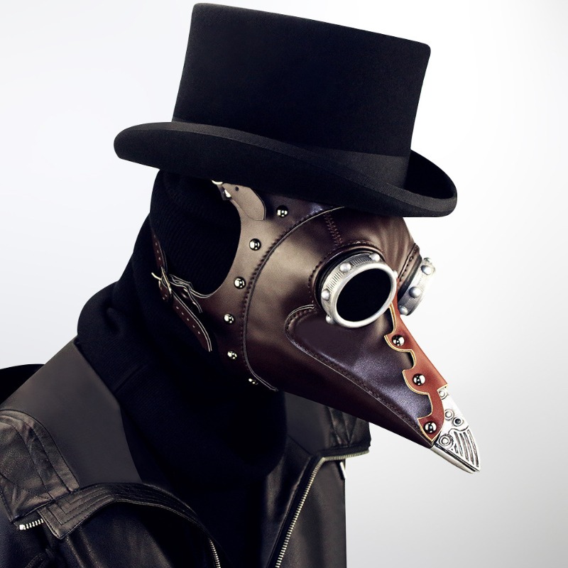 PU Leather Plague Doctor Mask  - Disposable Surgical Mask 评论和价格
