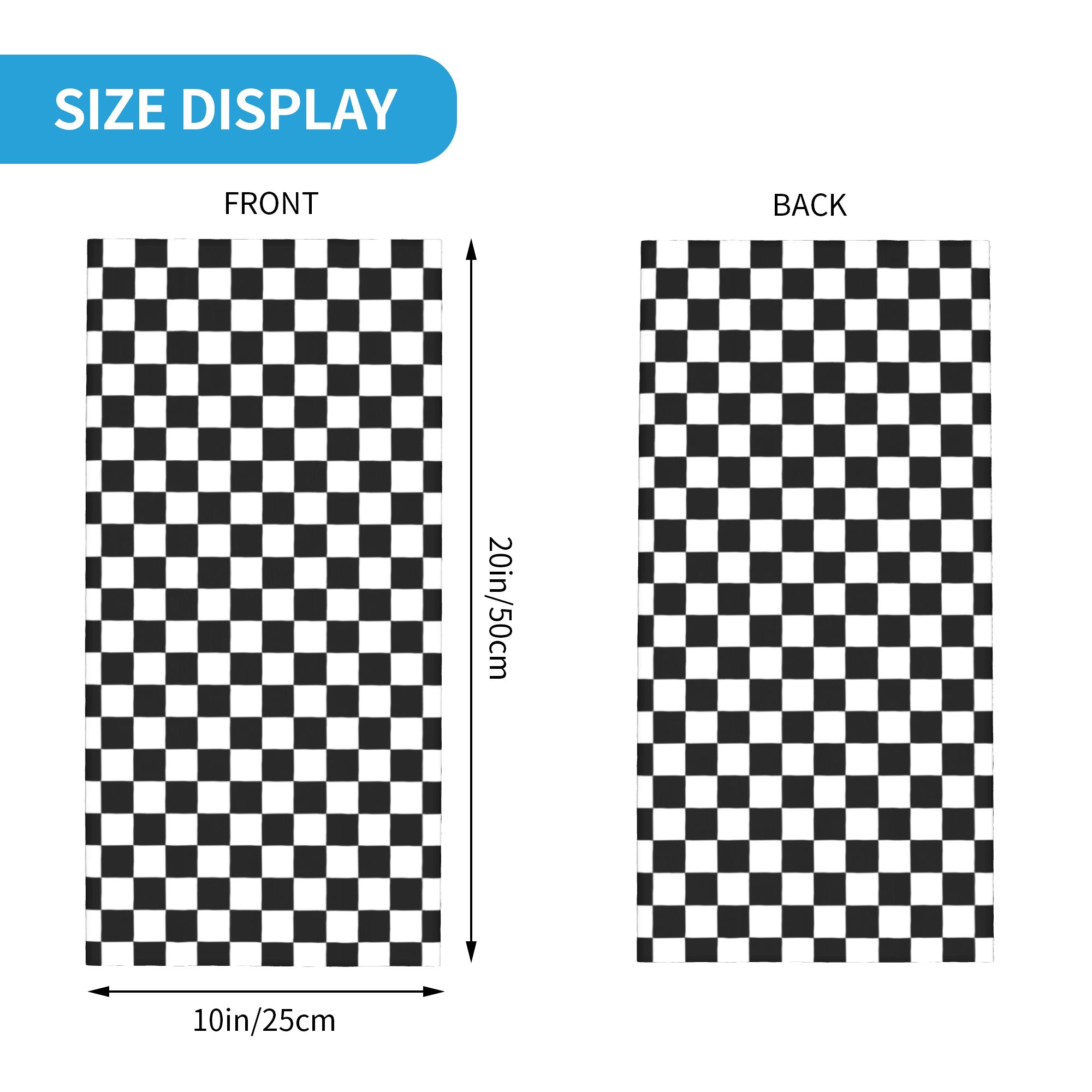 Black and white checkered Band - Sports Mask Breathable 评论和价格