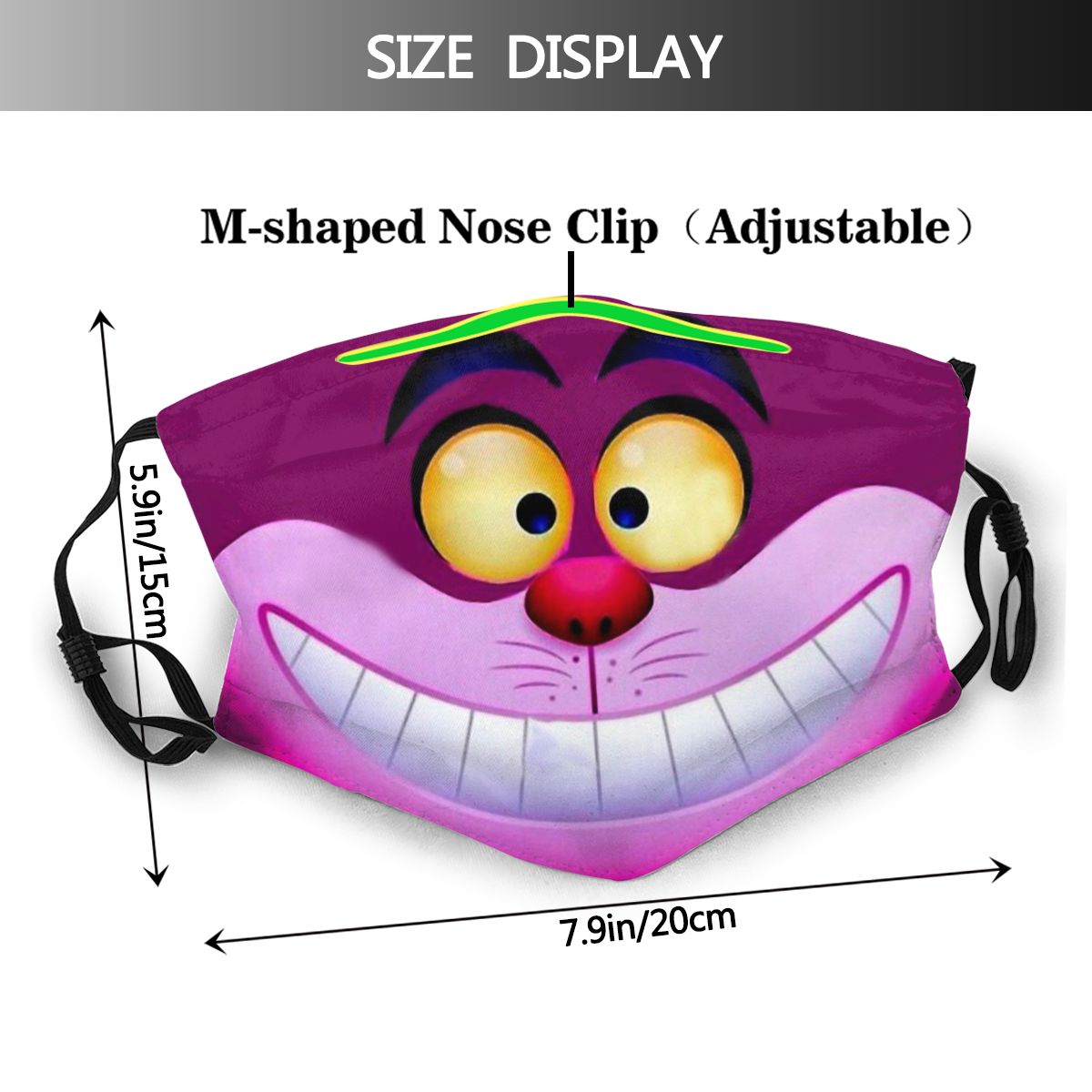 Smiling Mouth Face Mask Cheshi - Cloth Face Mask Washable 评论和价格