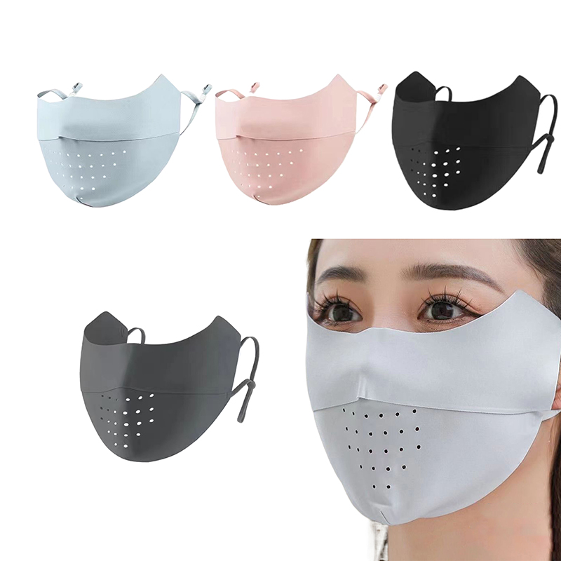 Ice Silk Face Mask UV Sun Prot - Sports Mask Breathable 评论和价格