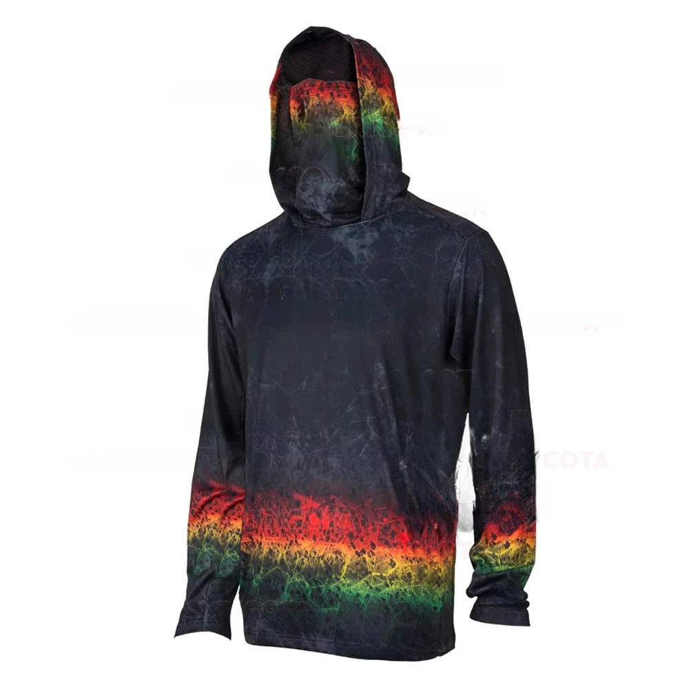 Men's Fishing Hoodie Shirts UP - Sports Mask Breathable 评论和价格