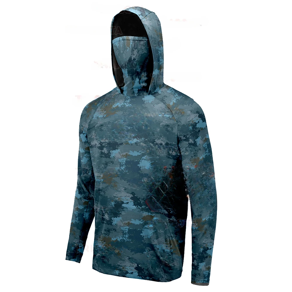 Men's Fishing Hoodie Shirts UP - Sports Mask Breathable 评论和价格