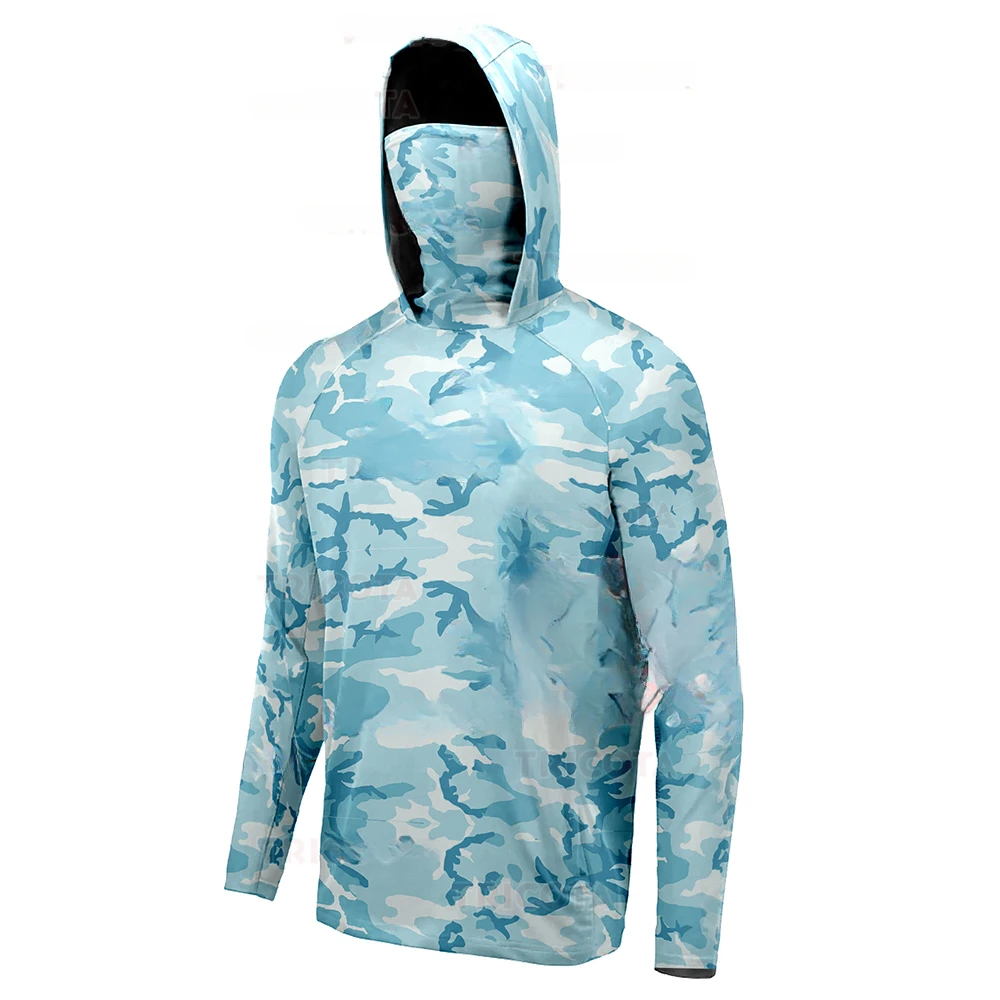 Men's Fishing Hoodie Shirts UP - Sports Mask Breathable 评论和价格