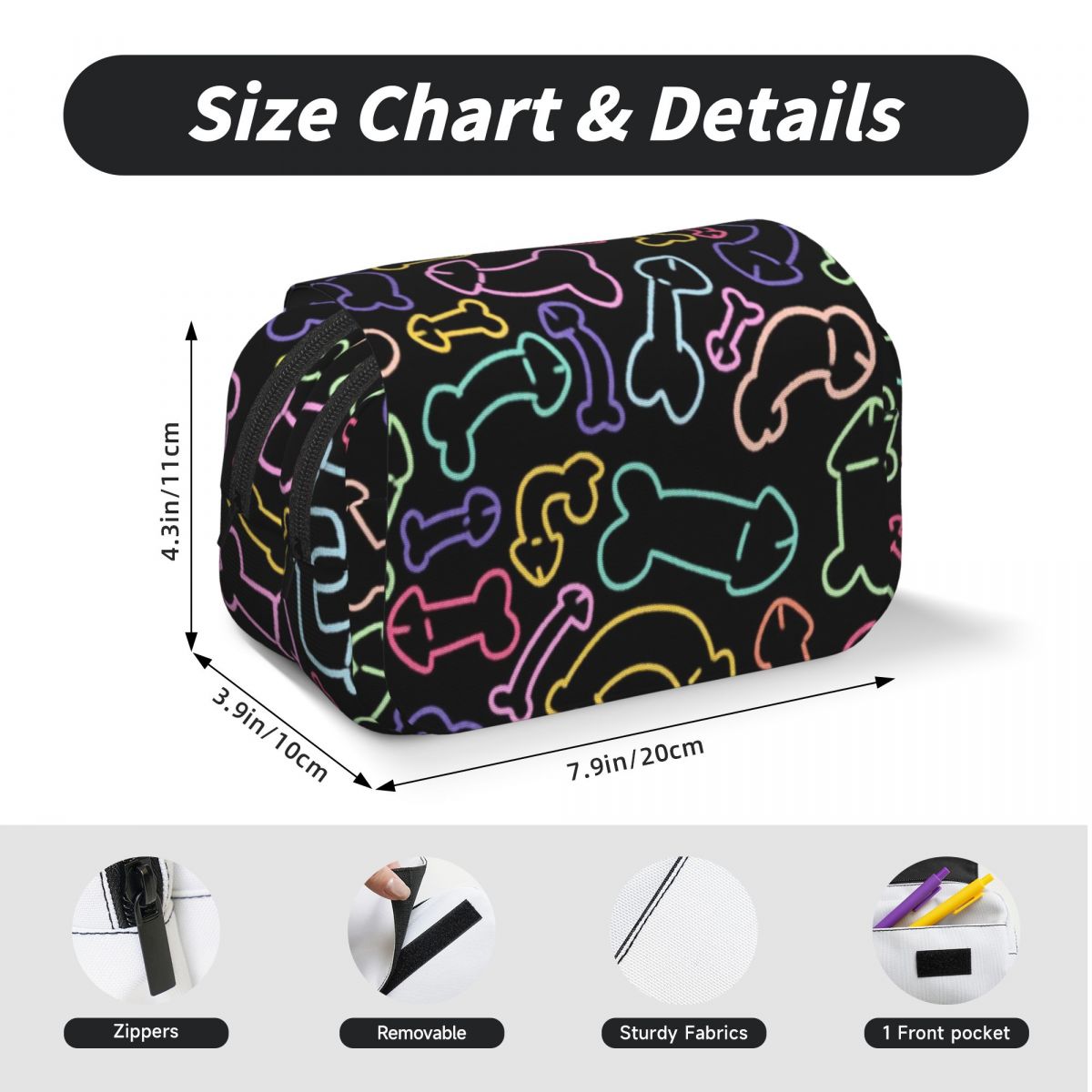 Pastel Penis Pattern Mask Blac - Mask Case Hard Shell 评论和价格